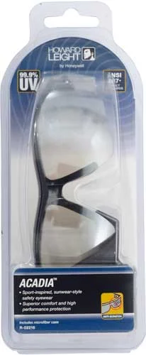 HOWARD LEIGHT ACADIA GLASSES!! - BLACK FRAME/SCT-REFLECT 50 LEN - Image 2