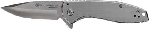 S&W KNIFE EXECUTIVE PLATINUM - 3" SS/SS DROP POINT W/PKT CLIP - Image 2