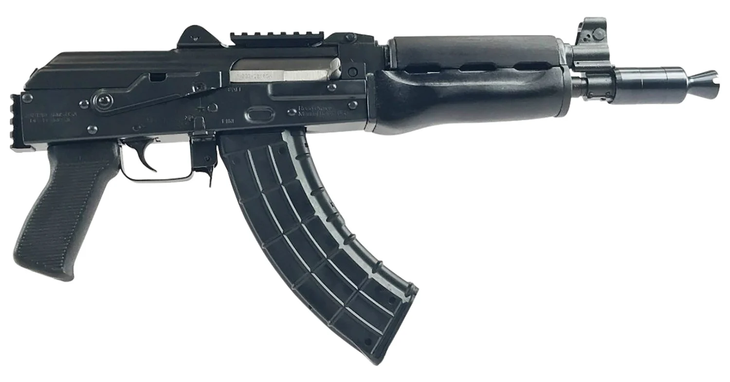 Zastava Arms Usa ZP92762PAM ZPAP 92 7.62x39mm 30+1 10" Black, Polymer Grip, Dark Wood Handgaurd, Stock Adapter, Muzzle Brake