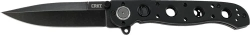 CRKT M16-02DB 3.5" PLAIN EDGE - D2 STEEL BLK W/DEADBOLT AST